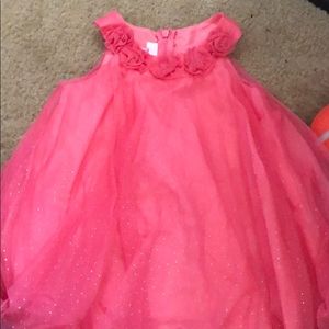 Pink silver dotted dress
